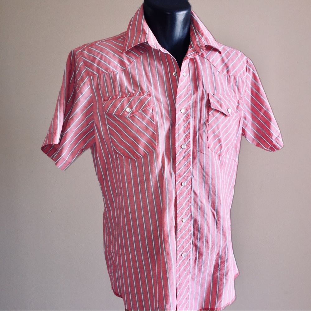 RARE! Wrangler Cowboy Western Shirt Pearl Buttons